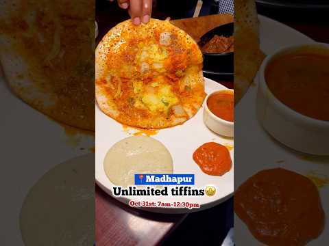 Oct31st na Unlimited veg tiffins🤩 #hyderabad #breakfast #viralvideo #shorts #trending #reels