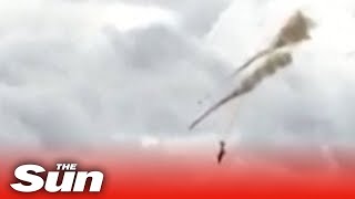 Shocking footage shows Canada Snowbird plane crash in mid-air