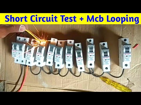 Mcb short circuit test With mcb looping | ordinary MCB Not Working