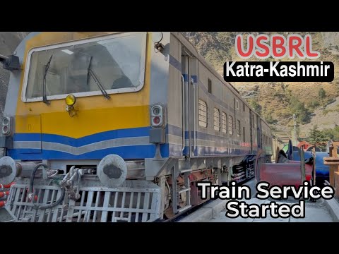 Train Service Started | Usbrl Project Update | Katra Kashmir Railway | Railway Tunnel | Khari Train