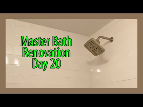 Master Bath Reno - Day 20 - 1 Door & Shower Head