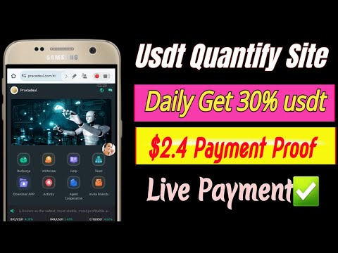 Best Usdt AI quantify platform, Get daily  Usdt instant 🤑 Today Usdt AI robot income site