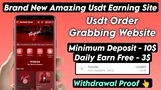 New Usdt Earning Site Usd Mining Site 2024 Best Investment Usdt Earning Website