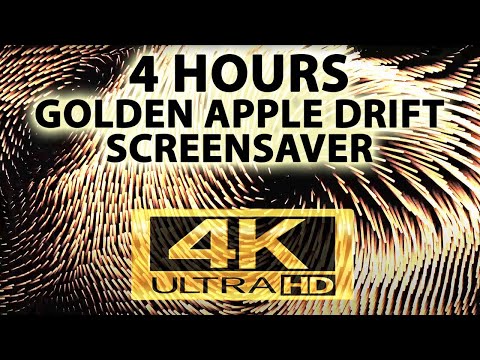 Golden Apple Drift Screensaver 4h 4K UHD !