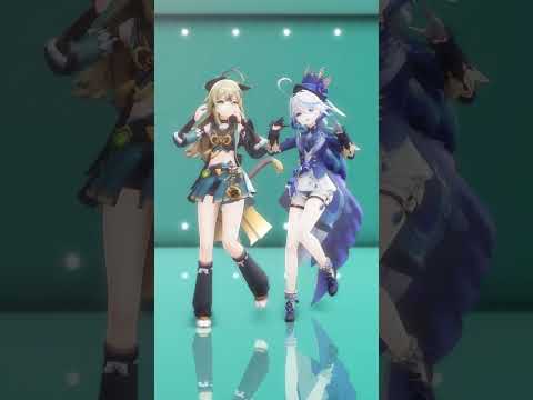 【Genshin Impact MMD】愛包ダンスホール【Kirara×Furina】 #愛包ダンスホール #Kirara #Furina