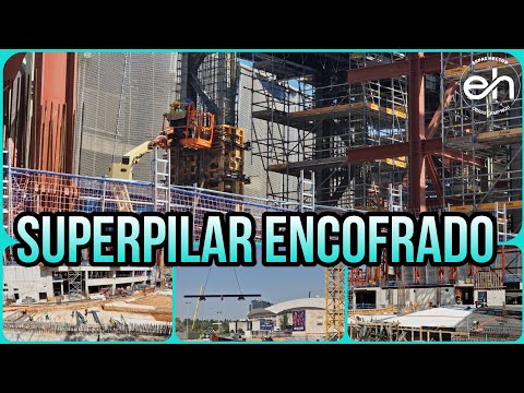 🔴OBRAS CAMP NOU(29 de Julio)⚠️Hormigonan el primer superpilar