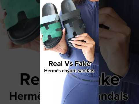 REAL vs FAKE Hermès Chyprè sandals 🔎 #realvsfake #authentication #hermes