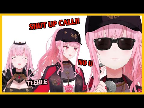 Present Calli Arguing with Future Calli and Past Calli | Hololive EN