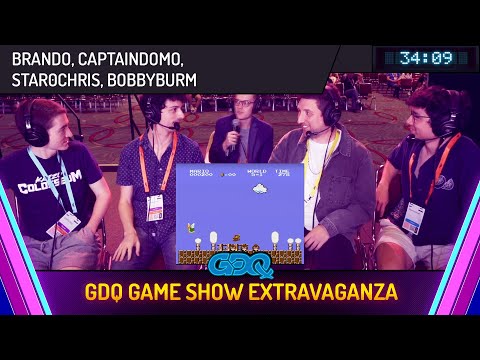 GDQ Game Show Extravaganza by brando, CaptainDomo, star0chris, BobbyBurm in 34:09 - GDQx 2024