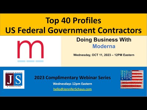 Top 40 Federal Contractors - PROFILE #35 - Moderna