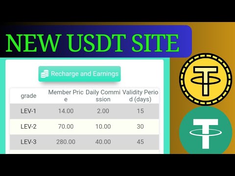 New USDT Site Launch Daily Earn 50$ Free #usdt