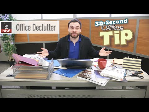 Uncluttering Your Office | NBF 30 Second Office Tip