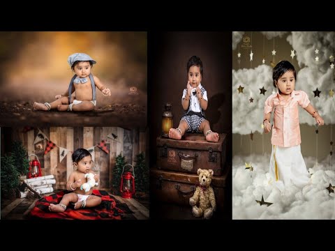 ನನ್ನ ಮಗನ ಒಂದು ವರ್ಷದ ಜರ್ನಿ Baby monthly photo shoot ideas# veer's journey