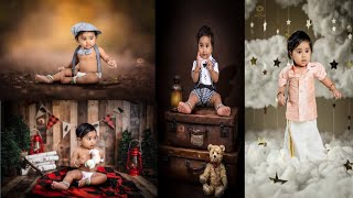 ನನ್ನ ಮಗನ ಒಂದು ವರ್ಷದ ಜರ್ನಿ Baby monthly photo shoot ideas# veer's journey