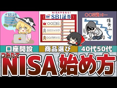 【ゆっくり解説】投資初心者の新つみたてNISA！口座開設から失敗しない商品選びのポイント【貯金 節約】