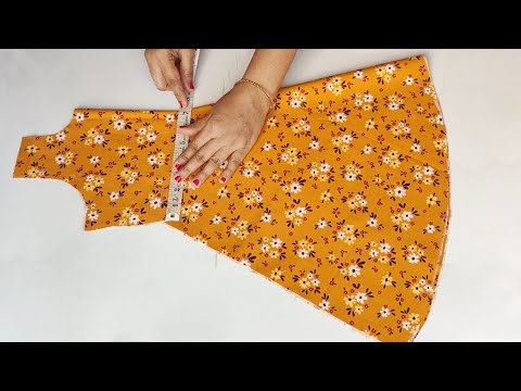 Very Easy Umbrella Cut Baby Frock cutting and stitching 3-4 year | baby Frock cutting and stitching