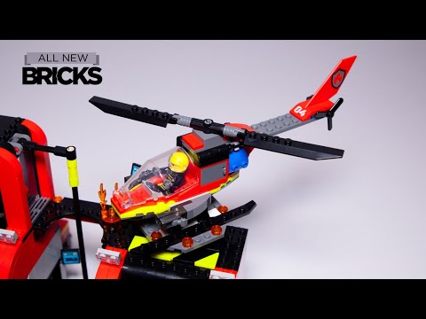 Lego City 60411 Fire Rescue Helicopter Speed Build