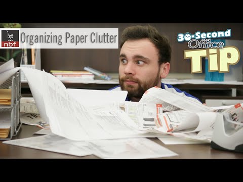 Organizing Paper Clutter | NBF 30 Second Office Tip