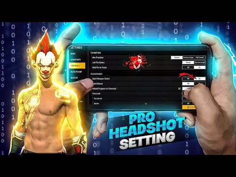 2023 Best Pro Headshot Settings | Sensitivity + Fire Button Size | New Headshot Setting Free Fire