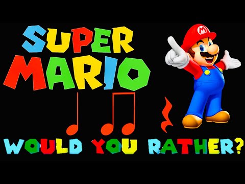 Super Mario Bros Would You Rather Rhythm Game Level 1