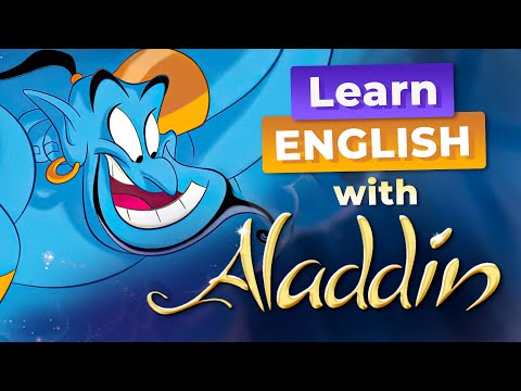 Learn English with Disney's ALADDIN — First Time Meeting GENIE