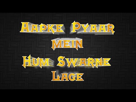 Apke Pyaar Mein Hum Swarne Lage | New Style Trending Hindi Song Status | White Screen Lyrics Status