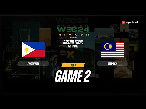 Philippines vs Malaysia GAME 2 IESF World Esports Championship 2024 | MAS VS PHI ESPORTSTV