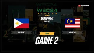 Philippines vs Malaysia GAME 2 IESF World Esports Championship 2024 | MAS VS PHI ESPORTSTV