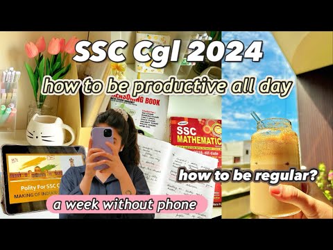 SSC Cgl study vlog📖an honest day in life of ssc aspirant|cgl 2024 strategy #cgl #sscaspirants