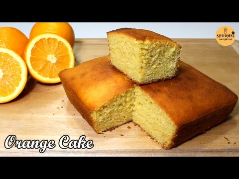 Easy Orange Cake Recipe |  ऑरेंज केक रेसिपी | Super Fluffy & Soft Orange Cake | Cake Recipe