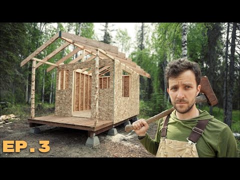 Building A Cabin In The Wilds of Alaska | ASMR | Framing