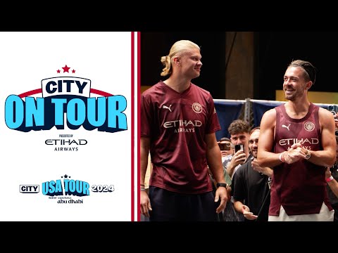 CITY ON TOUR | NEW YORK CITY | Haaland, Grealish and Pep in Times Square!