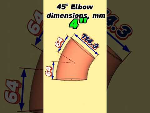 45° elbow dimensions, #shorts