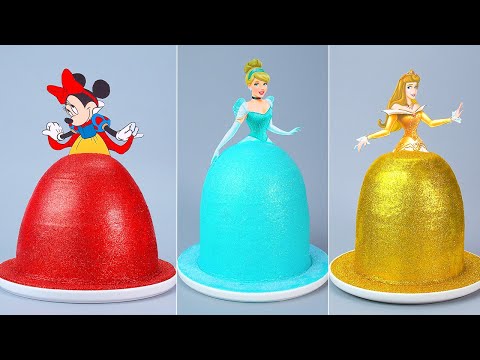 TSUNAMI CAKE 🌊 | Beautiful DISNEY Princess Cake Ideas 👸 | Chocolate Cake Recipe