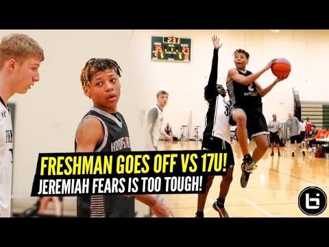 Jeremiah Fears is TOO SMOOTH! Freshman Point Guard vs 17U!