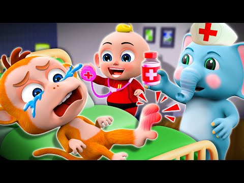 Baby Got a Boo-Boo 😷🚑 | Boo Boo Song | Animal Version | More✨ Nursery Rhymes & Baby Songs