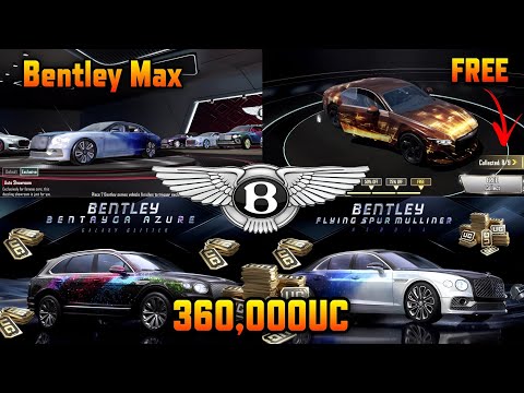 $360,000 UC | Fastest Bentley Luckyspin | Bentley Crate Open | Bentley Speed Drift | Pubg Mobile