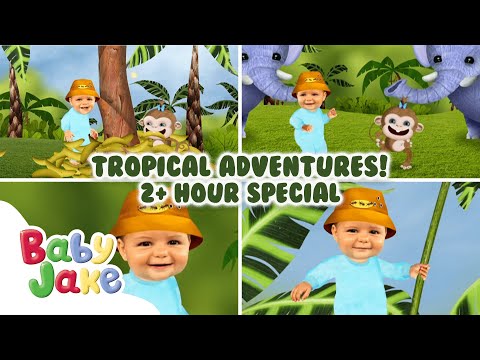 @BabyJakeofficial - 🌴 ALL of Baby Jake's Tropical Adventures! 💚 | 120+ Minutes | Full Episodes