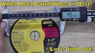 Best Metal Cutoff Wheel Brand (6 Brands Tested)?  Let's find out!