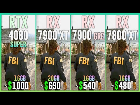 RTX 4080 SUPER vs RX 7900 XT vs RX 7900 GRE vs RX 7800 XT - Test in 25 Games