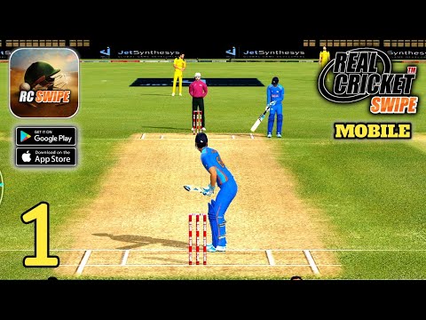 Real Cricket Swipe Gameplay (Android,IOS) Part 1