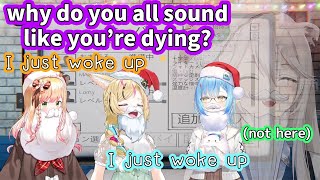 Sleepy Botan barely makes it to the NePoLaBo Collab [ENG Subbed Hololive]