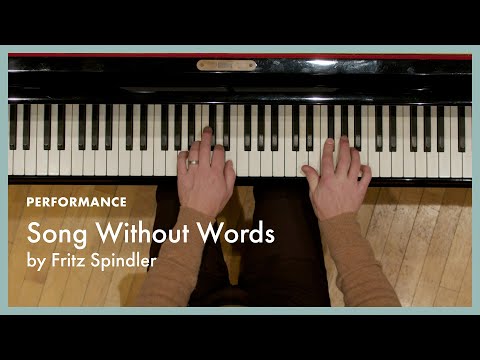 Song Without Words - Spindler (page 56, Literature for the Piano Book 1)