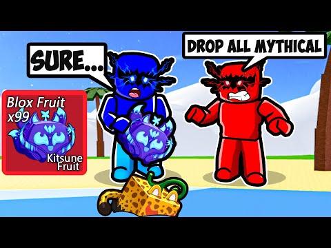 Saying YES to my BROTHER for 24 hours.. (Blox Fruits)