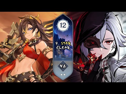 Dehya Sunfire & Arlecchino Overload | Spiral Abyss 4.6 Floor 12 | Full Star Clear - Genshin Impact