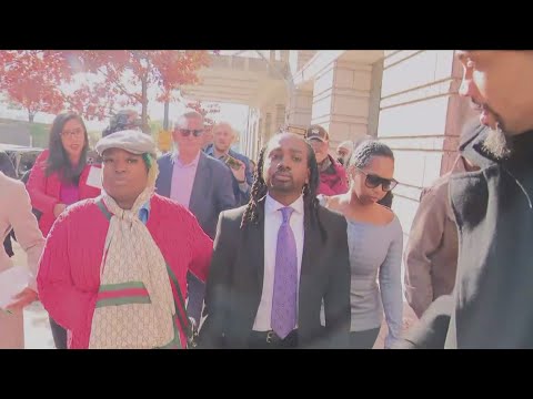 Councilmember Trayon White speaks to media after court appearance