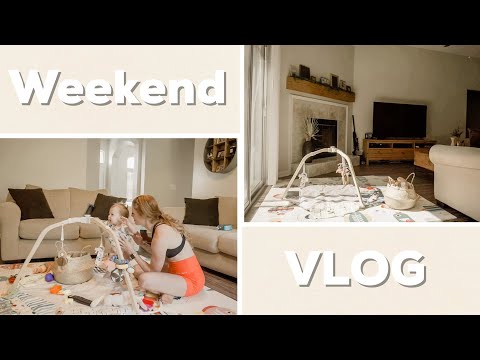 A DAY IN THE LIFE - WEEKEND VLOG | Cleaning, Bathing Suit Haul, Teething, and More!