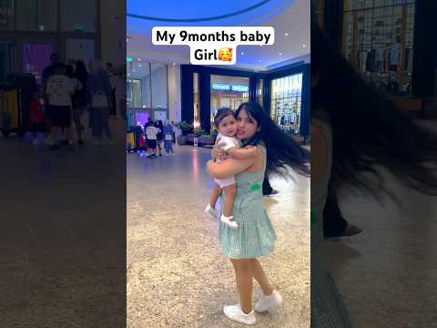 9 months old baby enjoying in mall 😍🥰 #shorts #short #motherdaughter #love