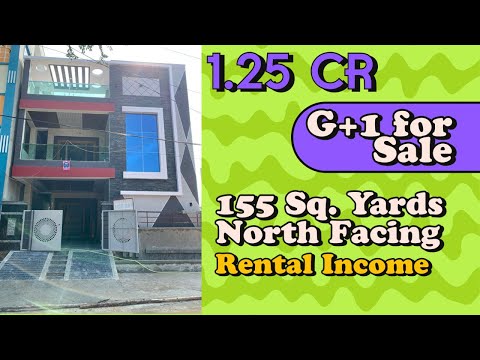 North Facing G+1 independent house for sale in Hyderabad details in description video no:165 !!