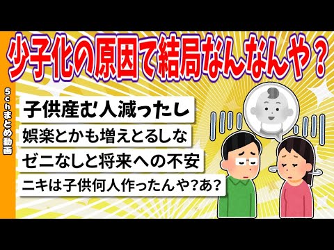 【2chまとめ】少子化の原因て結局なんなんや？【ゆっくり】